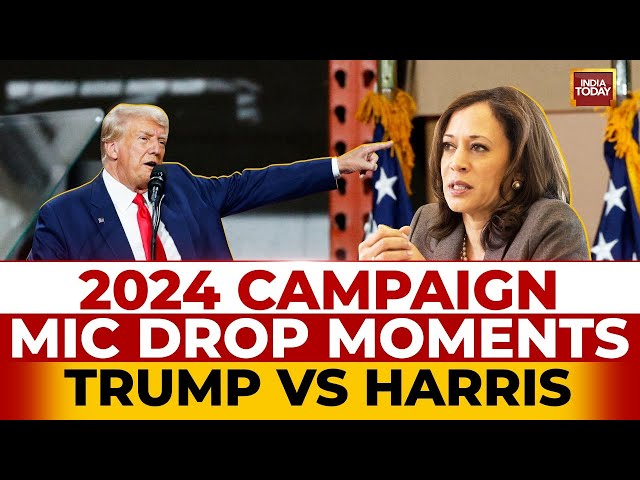 ⁣US Presidential Elections LIVE News | Mic Drop Moments From Kamala & Trump's Campaign Ralli