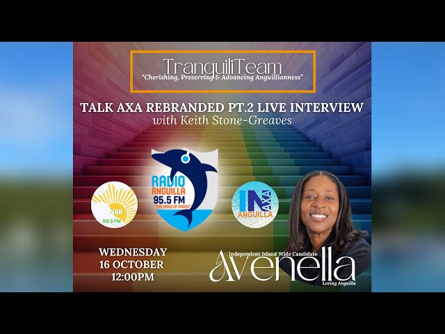 ⁣Talk AXA Rebranded Pt.2: Keith Stone-Greaves  with Avenella Griffith. Wed, 16 October, 2024 at 12pm