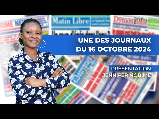 ⁣UNE DES JOURNAUX DU 16 OCTOBRE 2024