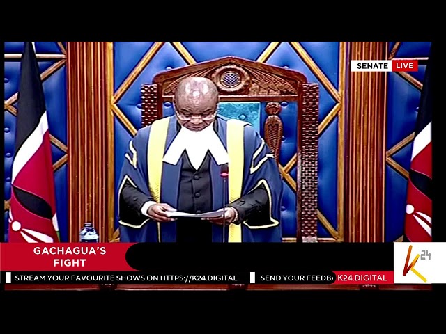 ⁣K24 TV LIVE | Gachagua Faces Senate