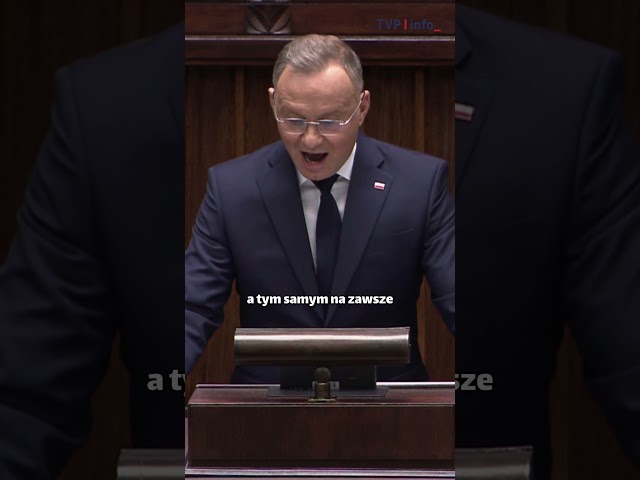 ⁣Duda: to wstyd i hańba! Nigdy na to nie pozwolę #polityka #sejm #prawo #news #shorts