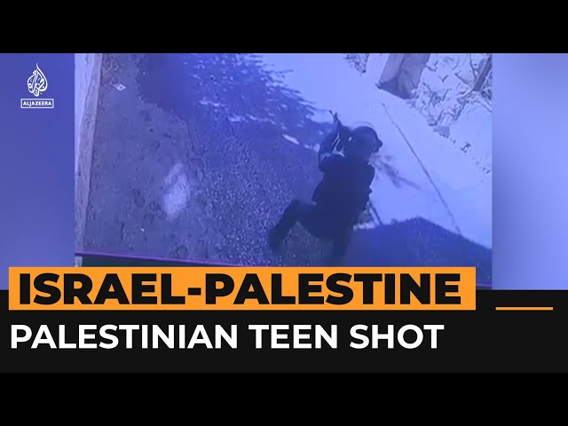 ⁣Palestinian teen shot by Israeli soldiers in occupied West Bank | AJ #shorts