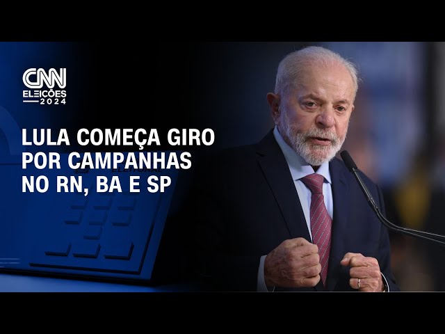 ⁣Lula começa giro por campanhas no RN, BA e SP | CNN NOVO DIA