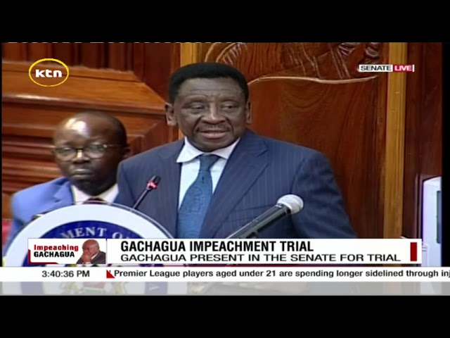 ⁣Gachagua impeachment trial:  Orengo's  statement