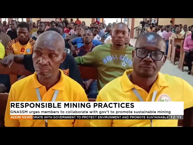 ⁣GNASSM urges members to collaborate with the government to promote sustainable mining.