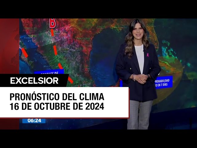 ⁣Clima para hoy 16 de octubre de 2024