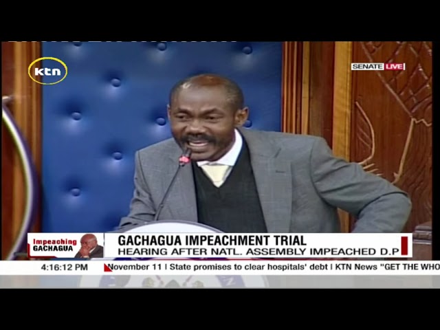 ⁣Gachagua Defends himself against his impeachment allegations, terms them false & ridiculous