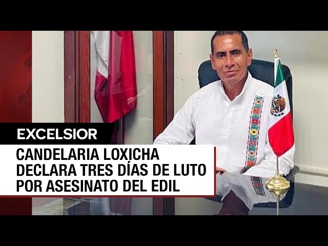 ⁣Candelaria Loxicha de luto por el asesinato de su alcalde,  Román Ruiz