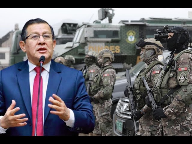 ⁣Presidente del Congreso a favor de que las Fuerzas Armadas tomen control del orden interno