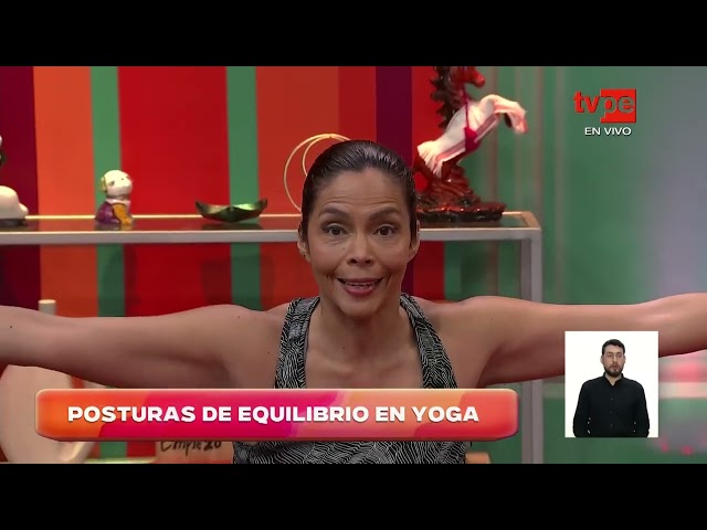 ⁣Yoga para fortalecer el equilibrio