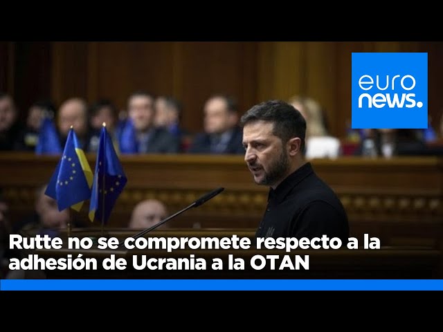 ⁣Mark Rutte no se compromete respecto a la adhesión de Ucrania a la OTAN