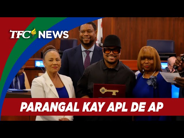 ⁣Apl.de.ap binigyang karangalan sa Lungsod ng Carson, California | TFC News California, USA