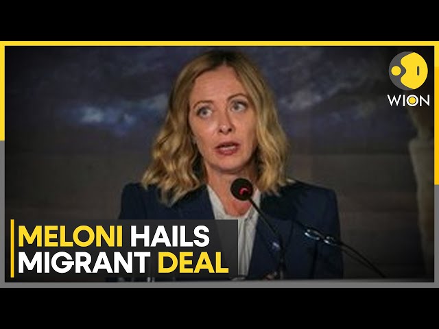 ⁣Italian PM Meloni Hails ‘Courageous’ Albania Migrant Deal | World News | WION