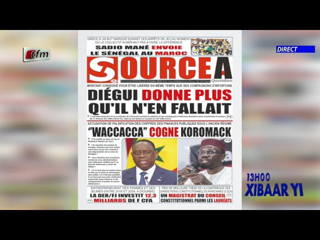 Revue de Presse du 16 Octobre 2024 présenté par Mamadou Mouhamed Ndiaye