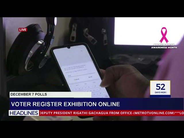 ⁣Voter register exhibition online