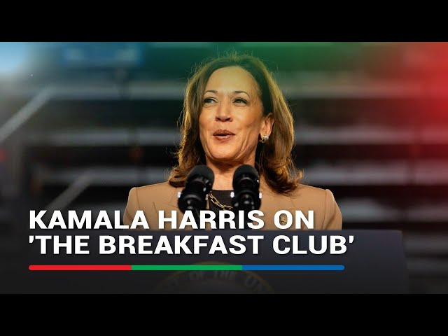 ⁣Harris pledges marijuana reform, defends record in Charlamagne interview | ABS-CBN News