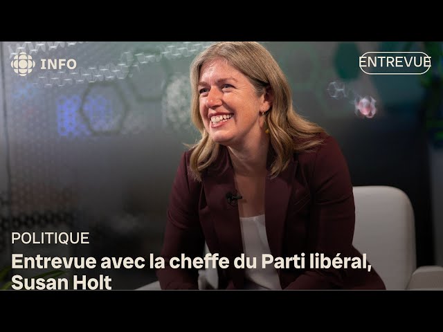 ⁣Élections provinciales : entrevue avec la cheffe du parti libéral, Susan Holt