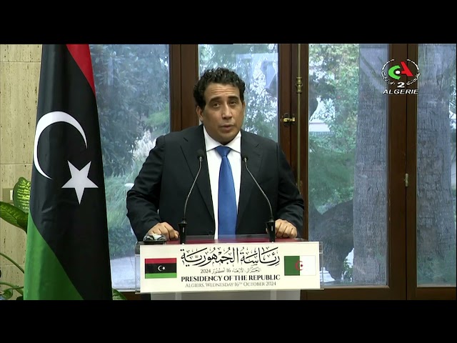 Point de presse conjoint entre le président de la république et le président du C P libyen