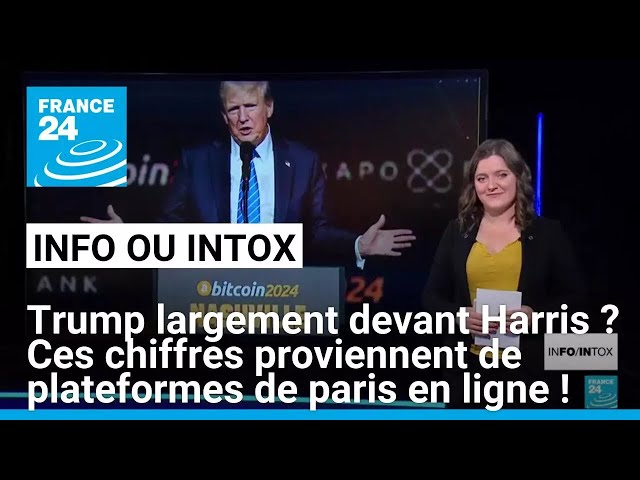 ⁣Trump largement en tête ? Attention à ces faux sondages issus de sites de paris en ligne !