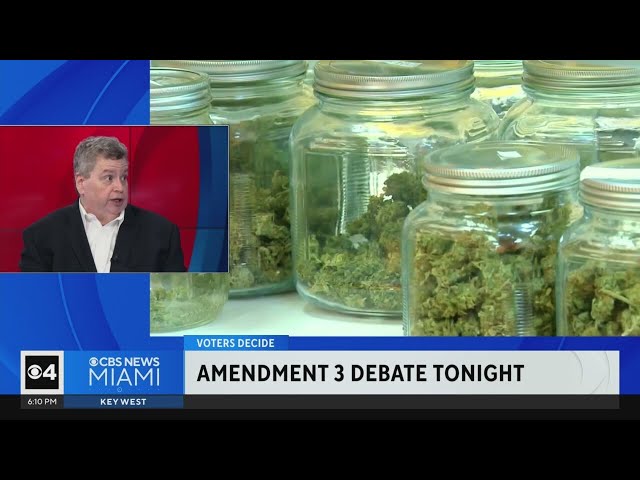 ⁣Tonight: CBS News Miami to host debate on Amendment 3 recreational marijuana