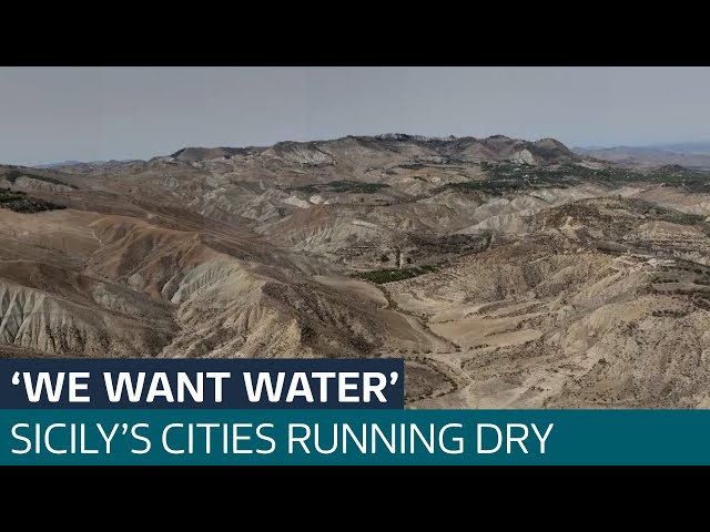 ⁣'This drought is killing us': Sicilian locals left without running water  | ITV News