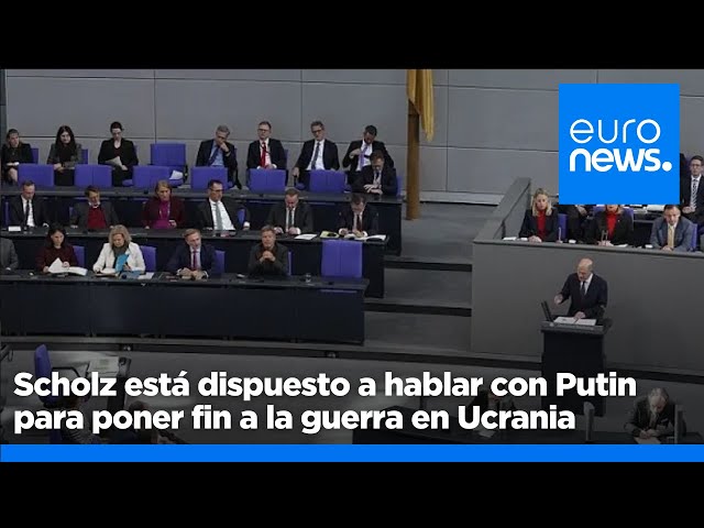 ⁣Olaf Scholz está dispuesto a hablar con Vladímir Putin para poner fin a la guerra en Ucrania