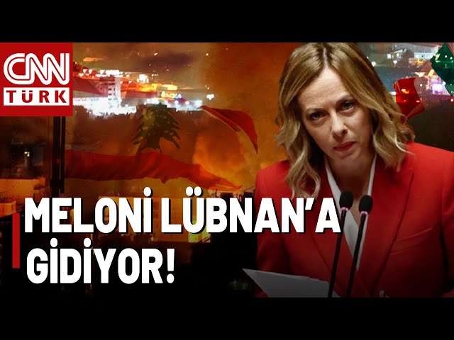 İtalya Başbakanı Giorgia Meloni Beyrut'a Gidiyor: "Lübnan'daki Durumdan Derin Endişe 