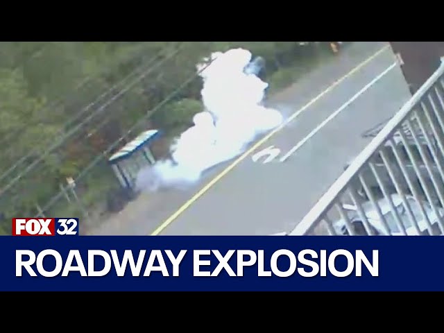 ⁣Across America: Device explodes on roadway