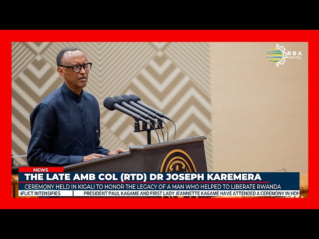 ⁣President Kagame eulogizes Late Amb Col (Rtd) Joseph Karemera as a patriotic