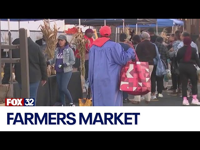 ⁣Loretto Hospital hosts first free farmers market on World Food Day