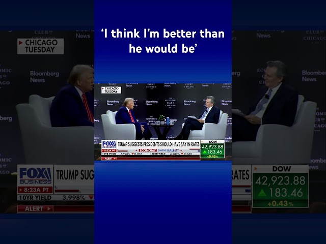 ⁣Trump suggests he would be a better Fed Chair than Powell #shorts