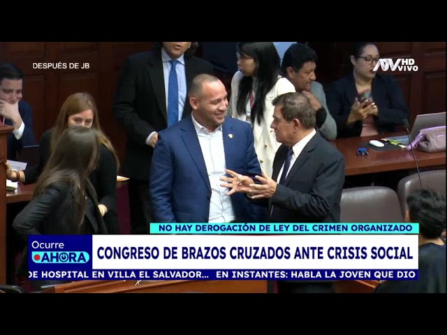 ⁣Congreso de brazos cruzados ante crisis sociales: no hubo derogatoria de ley del crimen organizado