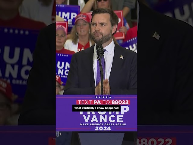 ⁣Vance says 'no' Trump did not lose the 2020 election