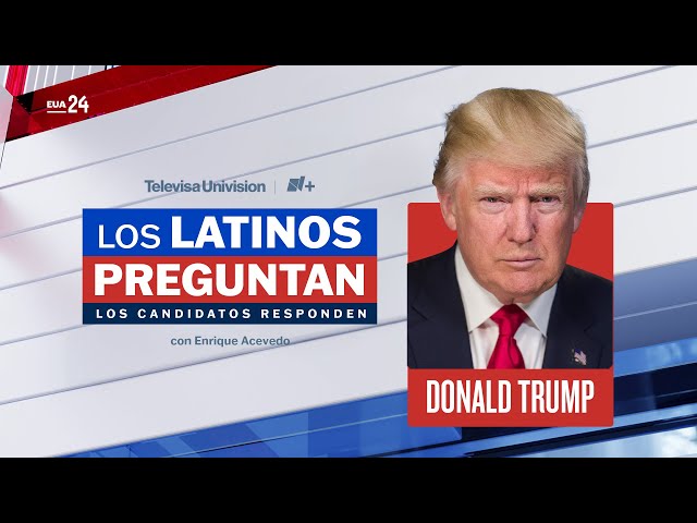 ⁣Donald Trump responde preguntas de latinos en un foro abierto de TelevisaUnivision y NMás