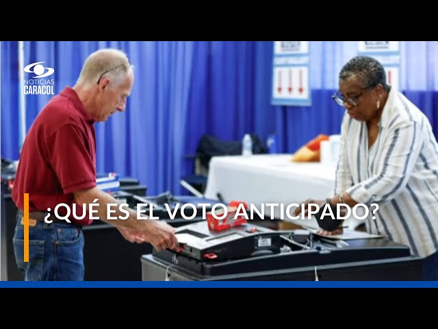 ⁣Elecciones presidenciales en Estados Unidos: ¿qué es el voto anticipado?