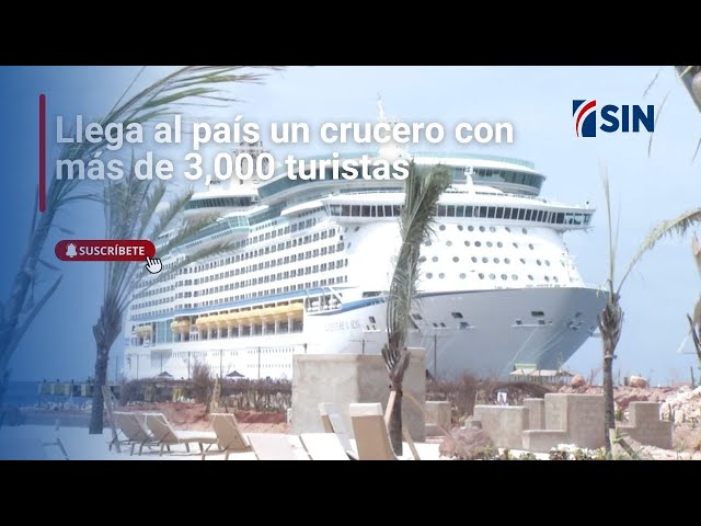 ⁣Llega al país un crucero con más de 3,000 turistas