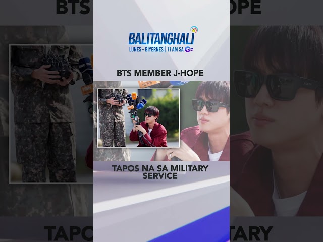 ⁣BTS member J-Hope, natapos na ang mandatory military service #shorts | Balitanghali