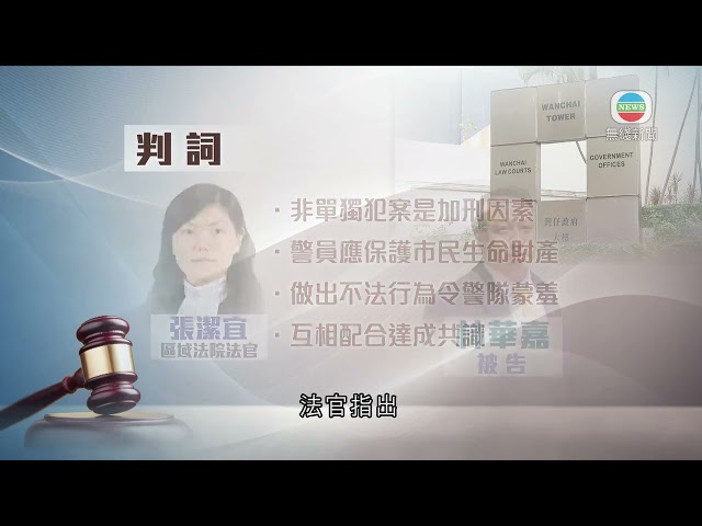 ⁣香港無綫｜香港新聞｜17/10/2024 要聞｜六警員誣衊露宿者藏毒罪成判囚 法官指被告不法行為令警隊蒙羞