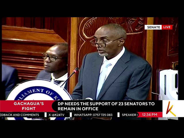 ⁣K24 TV LIVE | GACHAGUA IMPEACHMENT ONGOING.