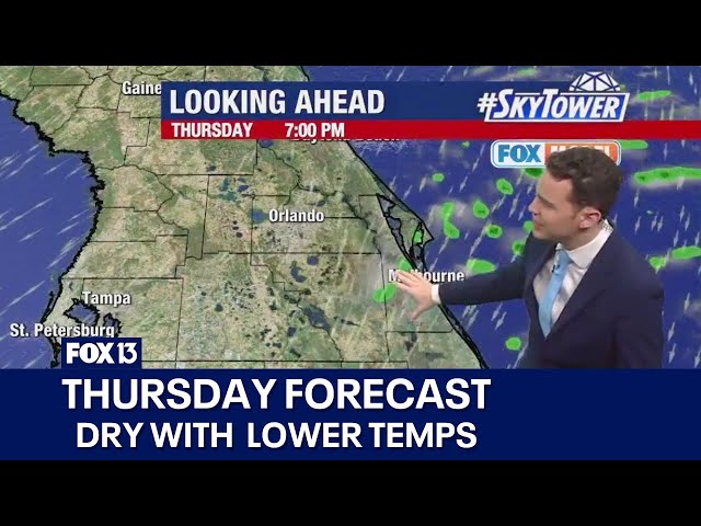 ⁣Tampa weather | Staying dry with lower temps