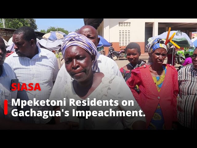 ⁣Mpeketoni Residents Reject Deputy President Rigathi Gachagua's Impeachment.