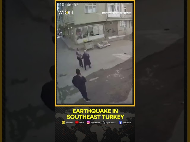 ⁣People Narrowly Avoid Falling Debris During Earthquake in Southeast Turkey | WION Shorts