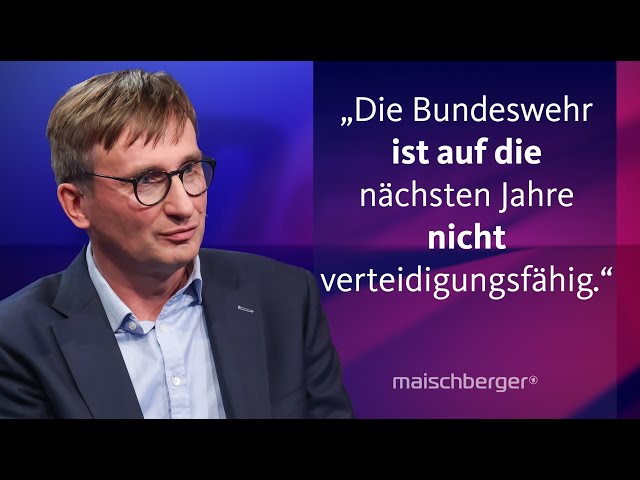 ⁣Sönke Neitzel: „Wir können nur hoffen, dass die Bundeswehr nie kämpfen muss“ | maischberger