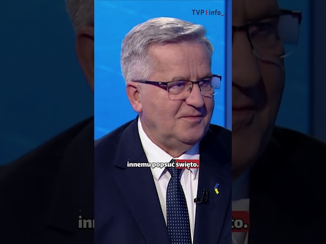 ⁣Komorowski: prezydent Duda zachował się, jakby chciał napluć do szampana #polityka #polska #shorts