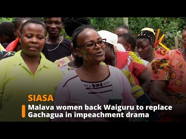 ⁣Malava women push for Anne Waiguru to replace Gachagua if impeached