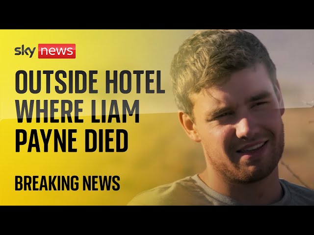 ⁣Live outside Casa Sur Hotel where Liam Payne died