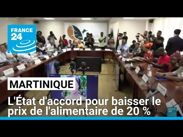 ⁣Martinique : l'État d'accord pour baisser le prix de l'alimentaire de 20 %, la mobili