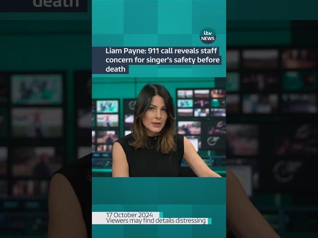 ⁣911 call reveals staff concern for Liam Payne's safety before his death #itvnews #liampayne #sh