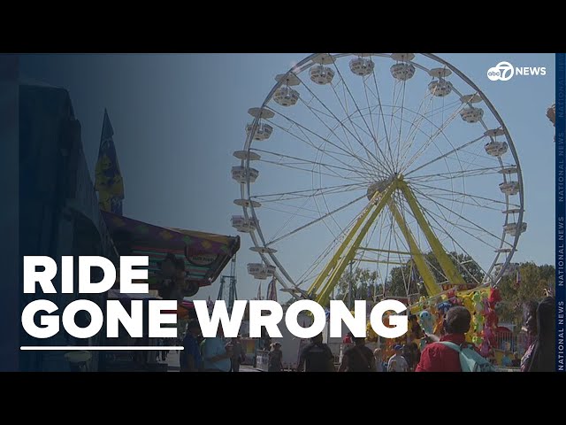 ⁣Arkansas State Fair ride leaves kids stuck upside down