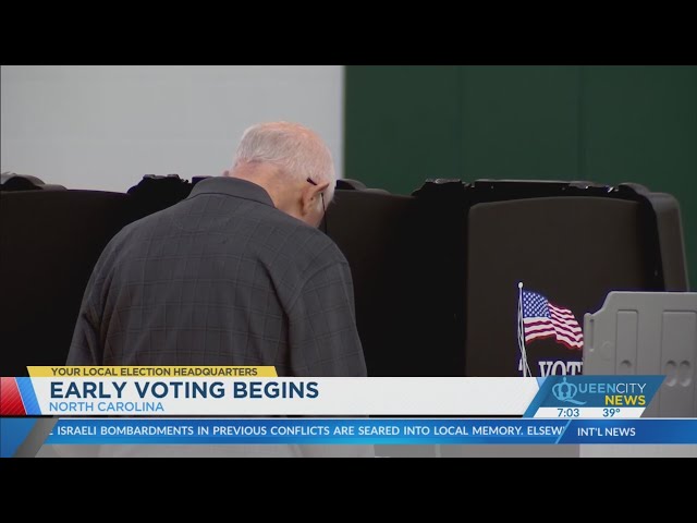 ⁣Happening Today: Early in-person voting begins in NC